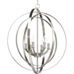 New Progress Lighting Equinox Brushed Nickel Transitional Globe Pendant 6. Fixed Price $156.89.