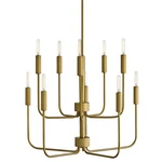 Lark 83636 Austen 10 Light 30"W Candle Style Chandelier - Brass. Fixed Price $649.99.