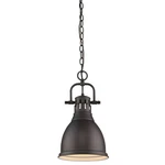 Golden Lighting 3602-S-RBZ Duncan 1 8-7/8"W Indoor Pendant Bronze. Fixed Price $139.99.