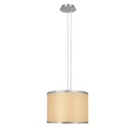 Hampton Bay ES1572SBA-B 1-LIGHT 14 In. Brushed Nickel/beige Pendant W/drum Shade. Fixed Price $54.99.