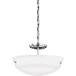 Sea Gull Kerrville 15" Light Semi-flush Pendant, Brushed Nickel, 7715202-962. Fixed Price $79.98.