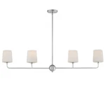 Maxim Lighting Bristol 4 Linear Pendant, Nickel/satin White - 12097SWSN. Fixed Price $207.40.