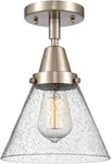 Franklin Restoration Nickel One Light Flush Mount Fixture Model 447-1C-SN-G44. Fixed Price $187.99.
