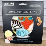 Luminary Lantern Sea Shell Ocean Set Of 4 Reusable Floating Flameless Led Candle. Fixed Price $15.95.