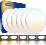 6PACK 12" Led Flush Mount Ceiling Lights, 24W 5CCT, 2640LM For Home Use. Fixed Price $98.99.