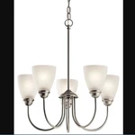 Kichler Lighting 43638NI Jolie Chandelier Brushed Nickel. Fixed Price $59.99.