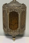 Vintage Mcm Ornate Gim #3054 Hanging Gold Swag Lamp Light Brass Goth Mid Century. Fixed Price $239.99.