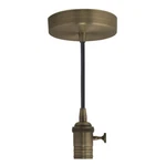 Bulbrite #810083 Pend Dir Wire Vint Socket Warm Gold-blk Cord. Fixed Price $32.95.