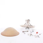 Vaxcel Lighting C0067 Austen 2LT Semi Flush Indoor Ceiling Fixture Silver Leaf. Fixed Price $123.49.