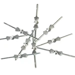 H&d Hyaline Dora 300PCS Chrome Bow Tie Clips Metal 33MM,SILVER. Fixed Price $12.99.