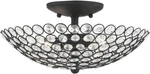 Livex Lighting Cassandra 2 Black Ceiling Mount Glam Style 40443-04. Fixed Price $59.99.