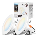 Lvwit Led Recessed 4INCH, 5CCT Can Lighting With White 4IN-2PACK,. Fixed Price $31.99.