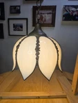 Meyda Tiffany Tulip 10"W Slag Glass Pendant Light. Fixed Price $300.00.