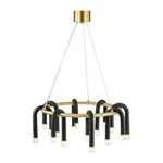 Edislive Mila 20-LIGHT Round Wheel Brass Contemporary Chandelier. Fixed Price $247.49.