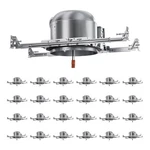 24 Pack 6 Inch Recessed Lighting Housing,can Housing,new Construction R.... Fixed Price $421.01.