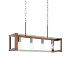 Kichler Chatwin 30.6" 4-LIGHT Brushed Nickel Farmhouse Kitchen Island Chandelier. Fixed Price $69.90.