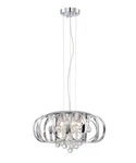 Lite Source EL-10137 Creola 5 Light Pendant With Chrome Shade And Crystal Accent. Fixed Price $149.97.