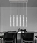 Cenozo 6-LIGHT Crystal Led Dimmable Chandelier Kitchen Island Nickel 30W. Fixed Price $209.99.