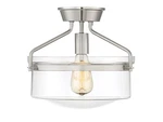 Bellevue SH60011 Light 13"W Semi-flush Bowl Ceiling Fixture Nickel. Fixed Price $236.00.