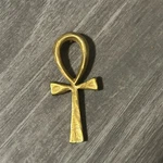 1976 Mma Metropolitan Museum Of Art Golden Ankh King Tut Pendant 2" Tone. Fixed Price $70.00.