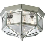 Brushed Nickel Ceiling Light Fixture Clear Glass Traditional Style 9 3 4 Inch. Fixed Price $81.49.