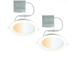 Cleanlife 120VAC 6" Recessed Led Canless Downlight 2-PACK. Fixed Price $34.95.
