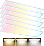 Led Ceiling Light, 5500LM 50W Triac 10-100% Dimmable, 6PACK 1X4 Flat Panel. Fixed Price $269.41.