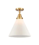 Innovations Lighting 447-1C-16-12-L Cone Semi-flush 12"W Satin Gold /. Fixed Price $290.40.