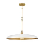 Hinkley Lighting Sadie 1LT 24" Dome Chandelier, Brass/chalk White 48165LCB-CI. Fixed Price $449.00.