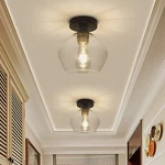 Dllt Industrial Semi Flush Mount Light, Vintage Farmhouse Ceiling Fixture. Fixed Price $72.73.