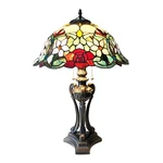 Chloe Lighting Piper Tiffany Style Floral Stained Glass Table Lamp 26IN. Fixed Price $198.83.