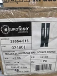 Eurofase 28054-016 Outdoor Bronze Wall Sconce 2-LIGHT Mounted Fixture. Fixed Price $40.00.