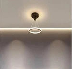 Modern Led Ring Ceiling Light Pendant - Minimalist Warm White Chandelier. Fixed Price $29.99.