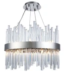 Modern Crystal Rods Chandelier Chrome Dining Room Kitchen Island 14 Light 20". Fixed Price $1153.90.