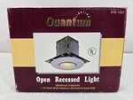 Quantum 75 Watt Recessed Light Ceiling Fixtures White 349-1001 New Open Box. Fixed Price $14.69.