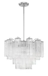 Polished Chrome Six Light Chandelier From The Addis Collection. Fixed Price $1098.00.