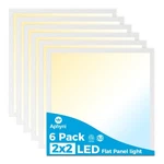 6PACK 2X2 Led Flat Panel Light, 40W 4400LM Drop Ceiling Fixture, Select.... Fixed Price $244.08.