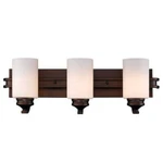 Golden Lighting 1051-BA3 Sbz Hidalgo 25.25" 3-LIGHT Bathroom Vanity Light, Sover. Fixed Price $95.00.
