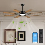 60 Inch Black Ceiling Fan Light With App & Remote Speeds 3CCT Reversible Motor. Fixed Price $136.99.