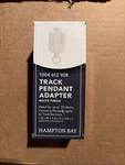 Hampton Bay Track Light Pendant Adapter White Finish 150 Watt. Fixed Price $17.98.