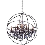 Elegant Lighting 1130G43DB-SS/RC Geneva Pendant Dark Bronze. Fixed Price $1616.00.