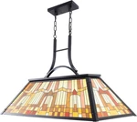 Wellmet 3-LIGHTS Pool Table Lamp Tiffany-style Shade Billiards Open Box. Fixed Price $159.99.