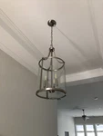Savoy House Penrose Light Small Foyer Lantern, Satin Nickel 7-1040-3-SN. Fixed Price $39.95.