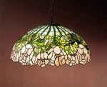 Meyda Tiffany 31144 Glass 3-LIGHT 22"W Pendant With Handmade Shade. Fixed Price $1158.10.