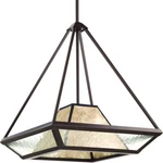 Progress Lighting Collins 1-LIGHT Antique Bronze Foyer Pendant W/ Water Glass. Fixed Price $85.00.