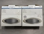 Kichler 6 Recessed Light Brushed Nickel Trim Kit & Silver Baffle #0828890 New. Fixed Price $29.99.