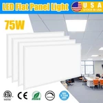 4PACK 2X4 Ft Flat Panel 75 Watts 5000K Daylight Dimmable Drop Lighting. Fixed Price $184.51.