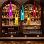 220V 5-LIGHT Wine Bottle Chandelier Multicolour Fixture Ceiling Mount Lamp. Fixed Price $44.16.