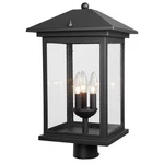 Treekee 21" Outdoor Post 3-LIGHT Lantern Waterproof Yard Pole Fixture.. Fixed Price $71.99.