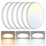 Libtit 6 Pack 13 Inch Flush Mount Ceiling Light, 3200LM 28W Ultraslim Led.... Fixed Price $114.67.